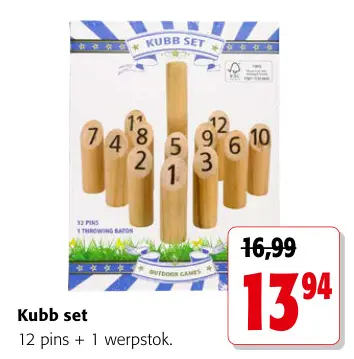 Promotie: Kubb set