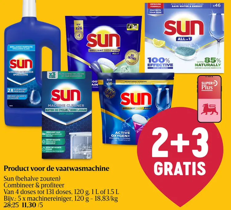 Promotie: Product voor de vaatwasmachine
