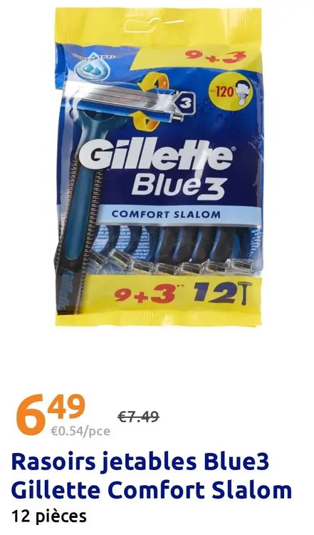 Offre: Rasoirs jetables Blue3 Comfort Slalom
