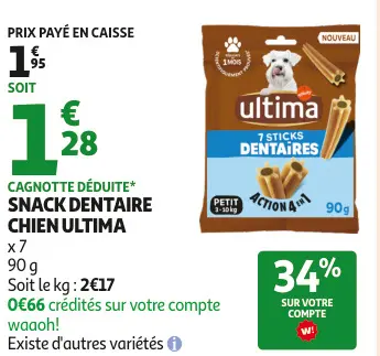 Offre: Snack dentaire chien