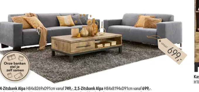 Aanbieding: Zitsbank Alpa