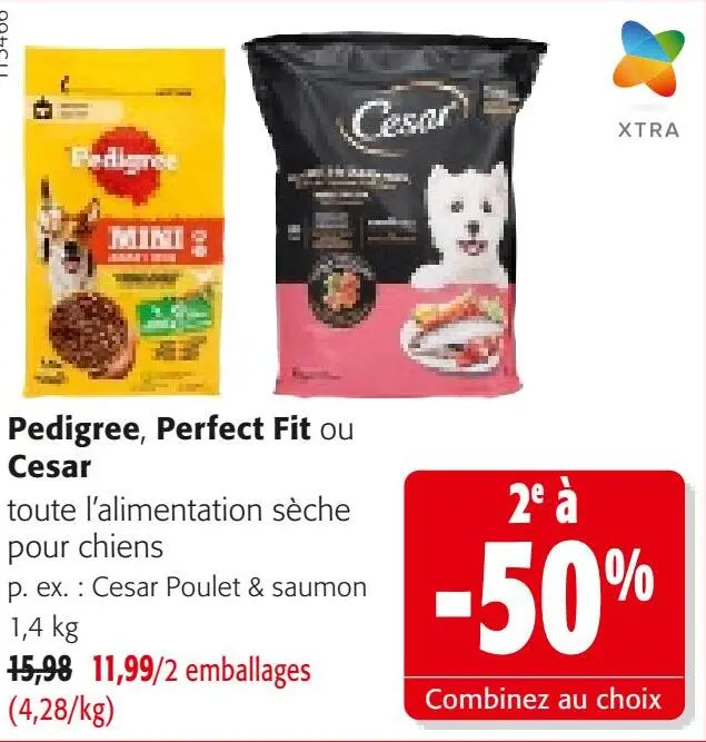 Offre: Pedigree, Perfect Fit ou Cesar
