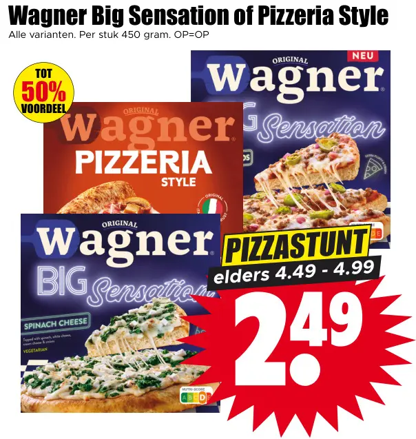 Aanbieding: Big Sensation of Pizzeria Style