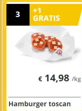 Aanbieding: Hamburger toscan