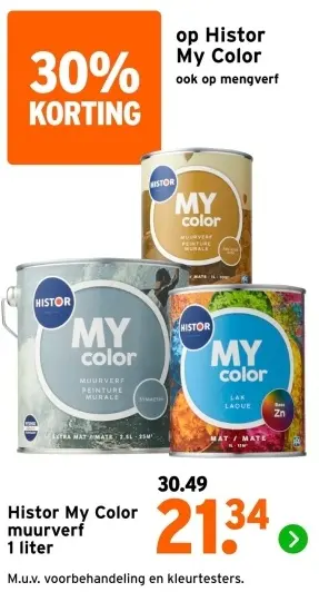 Aanbieding: My Color muurverf