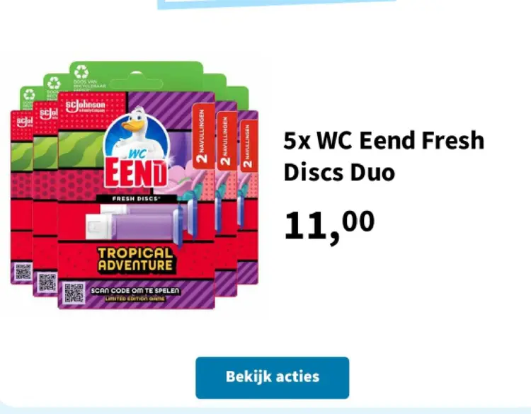 Aanbieding: WC Eend Fresh Discs Duo