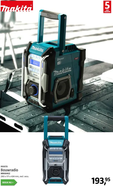 Aanbieding: Bouwradio
