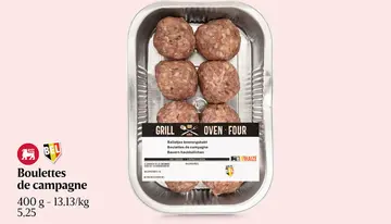 Offre: Boulettes de campagne