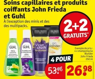 Offre: Soins capillaires et produits coiffants