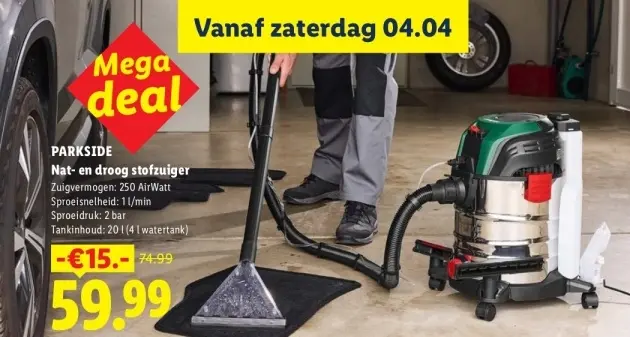 Aanbieding: Nat-/droogzuiger