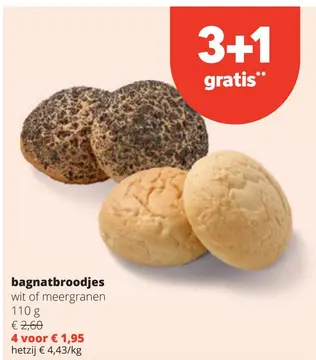 Aanbieding: bagnatbroodjes
