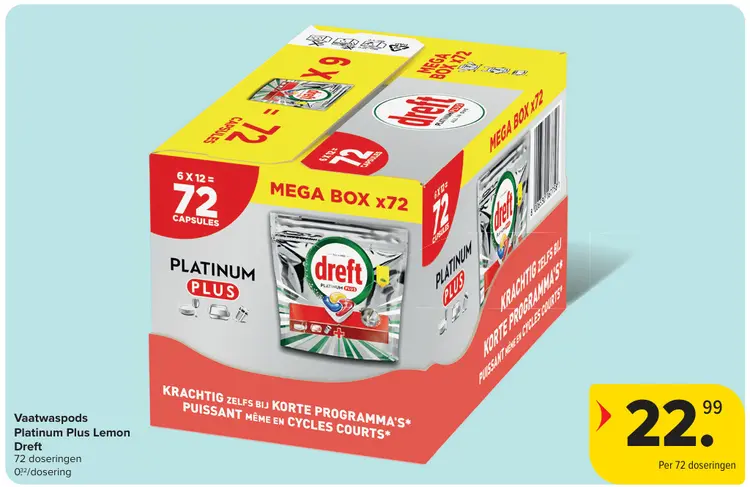 Promotie: Vaatwaspods Platinum Plus Lemon