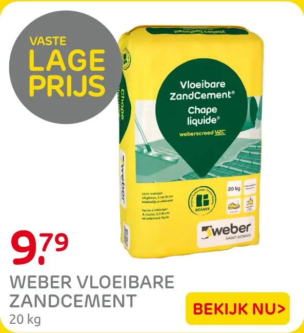 Aanbieding: Weber vloeibare zandcement