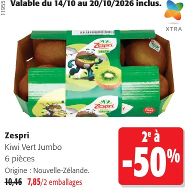 Offre: Kiwi Vert Jumbo
