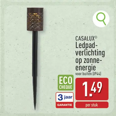 Promotie: Ledpad-verlichting op zonne-energie