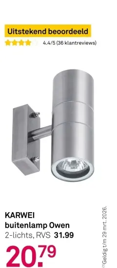 Aanbieding: Buitenlamp Owen