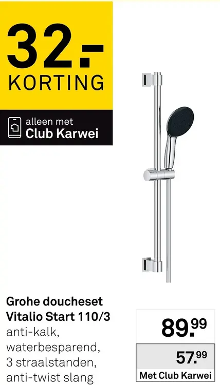 Aanbieding: doucheset Vitalio Start 110/3