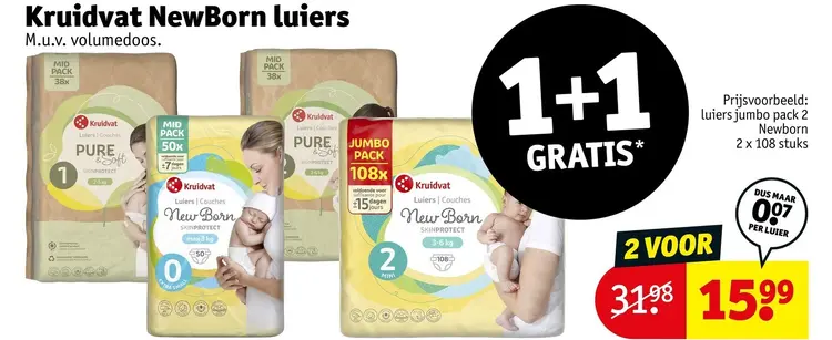 Aanbieding: NewBorn luiers