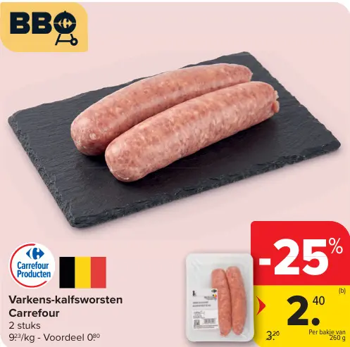 Promotie: Varkens-kalfsworsten