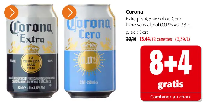 Offre: Extra pils ou Cero 0.0