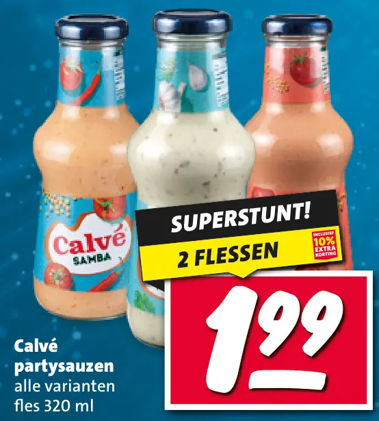 Aanbieding: partysauzen