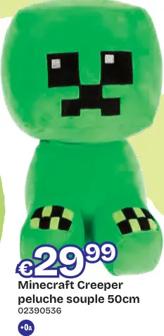 Offre: Creeper peluche souple 50cm