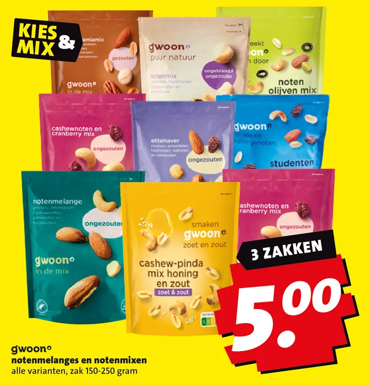 Aanbieding: Notenmelanges en notenmixen