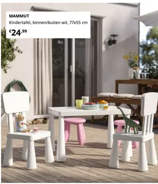 Aanbieding: MAMMUT Kindertafel