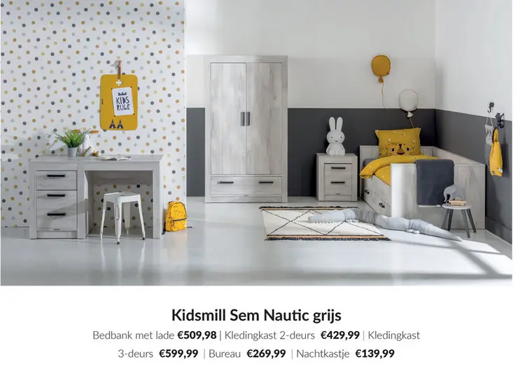 Aanbieding: Sem Nautic grijs kinderkamer