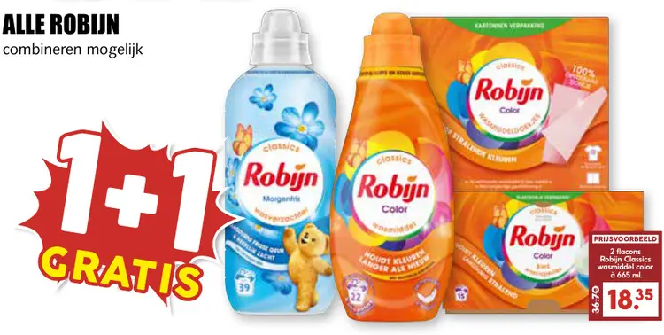 Aanbieding: Robijn Classics wasmiddel color