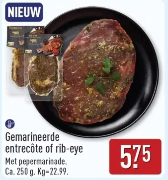 Aanbieding: Gemarineerde entrecôte of rib-eye