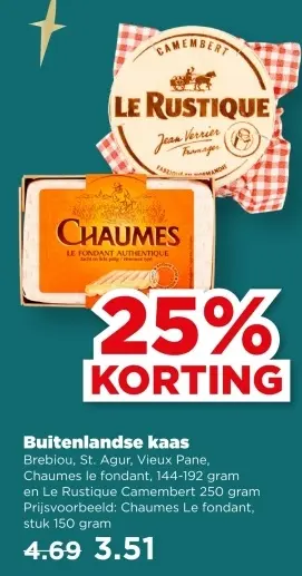 Aanbieding: Buitenlandse kaas