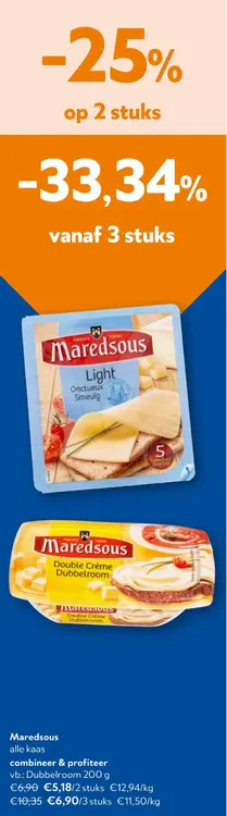 Aanbieding: Maredsous alle kaas