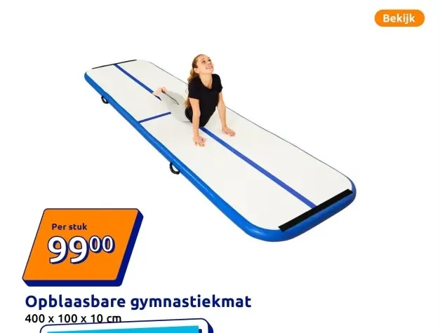 Promotie: Opblaasbare gymnastiekmat