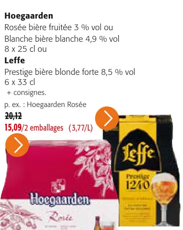 Offre: Leffe Prestige 1240