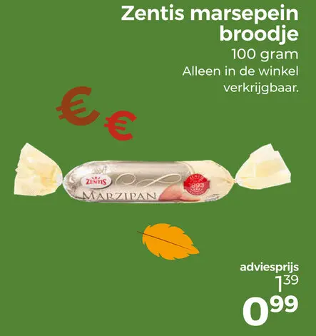 Aanbieding: Zentis marsepein broodje