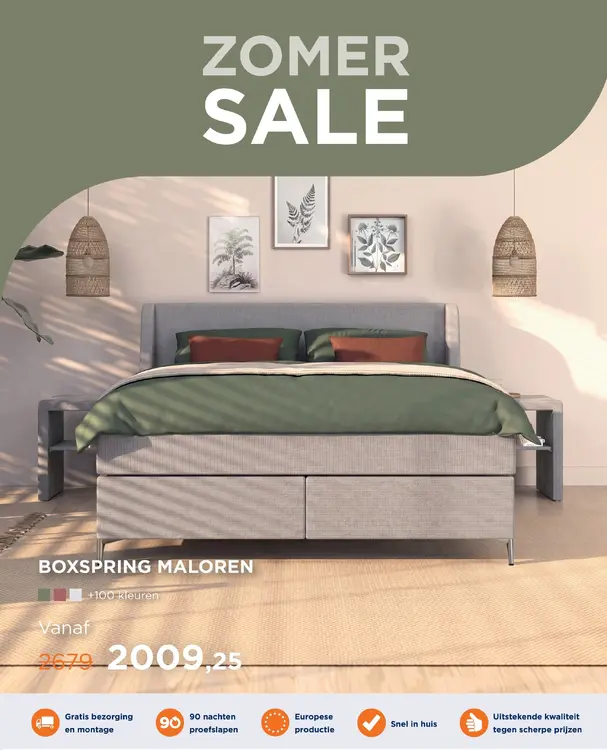 Aanbieding: Boxspring Maloren