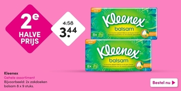 Aanbieding: Kleenex balsam zakdoeken