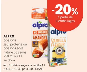 Offre: ALPRO boissons