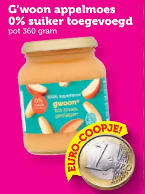 Aanbieding: Appelmoes 0% suiker toegevoegd