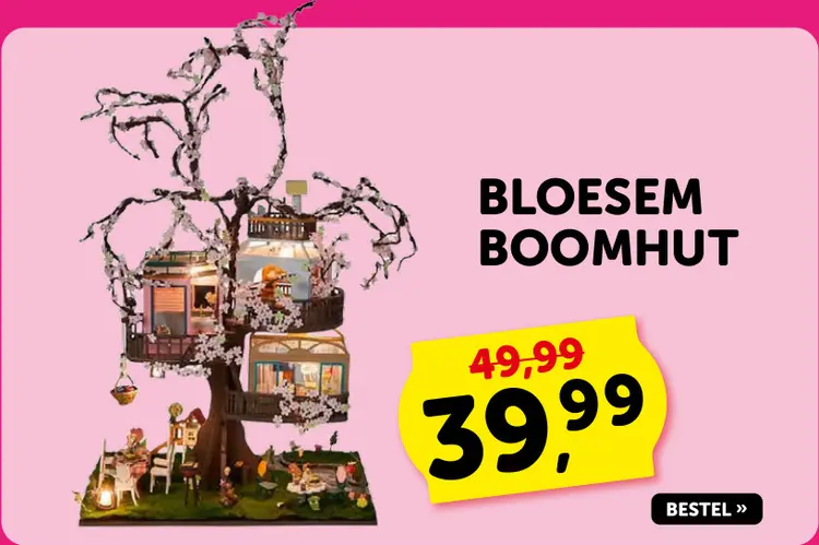 Promotie: Bloesem boomhut