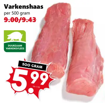 Aanbieding: Varkenshaas
