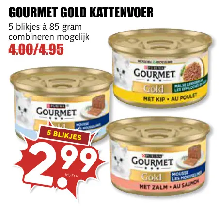 Aanbieding: Gourmet gold kattenvoer