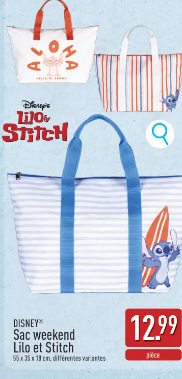 Offre: Sac weekend Lilo et Stitch