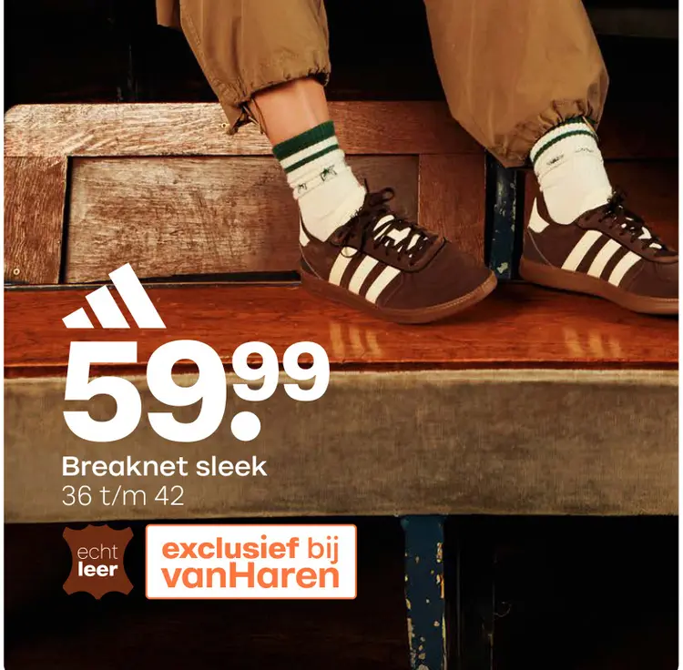 Promotie: Breaknet sleek sneaker bruin