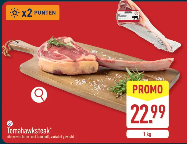 Promotie: Tomahawksteak