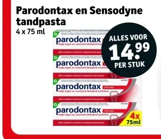 Promotie: Parodontax en Sensodyne tandpasta