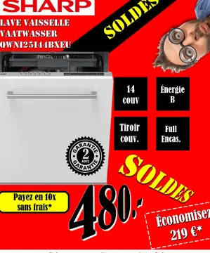 Offre: Lave vaisselle vaatwasser qwni25144bxeu
