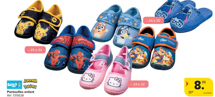 Offre: Pantoufles enfant