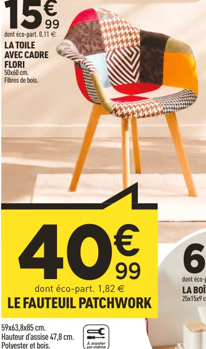 Offre: Le fauteuil patchwork